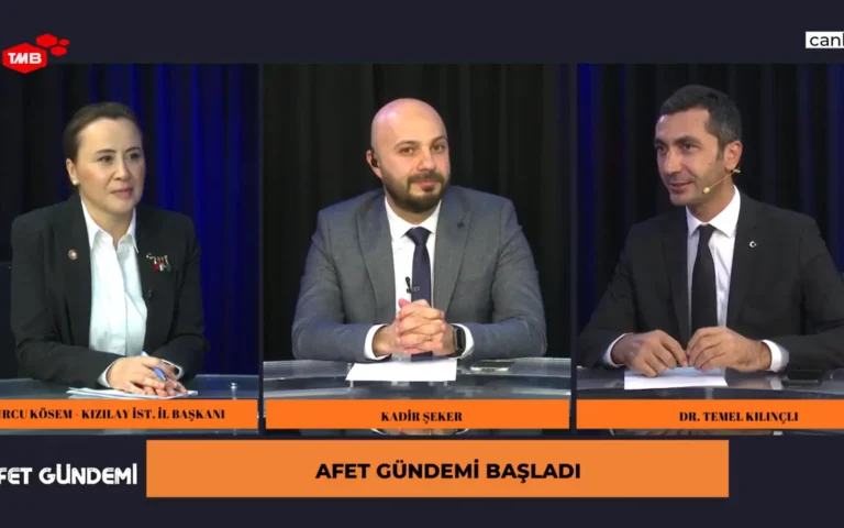 Afet Gündemi TMB TV Konuk: Türk Kızılay İstanbul İl Başkanı Burcu KÖSEM